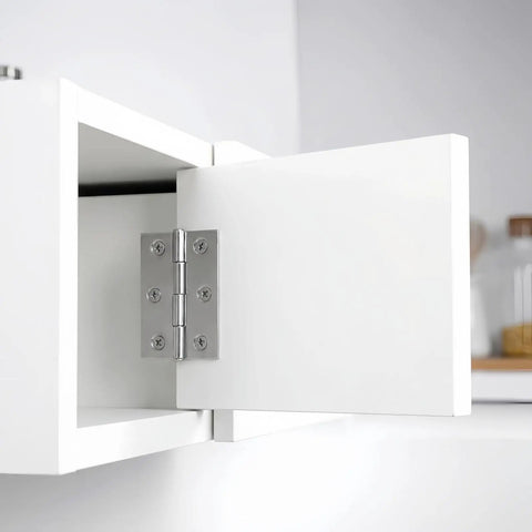 Six Pack 2.5 Inch Stainless Steel Butt Hinges For Bifold Doors Cabinets And Small Boxes Rust Resistant For Indoor And Outdoor Use