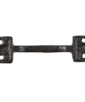 Antique Rustic Cast Iron Cabinet Door Handle Black Gate Pull With Screws For Home Hardware Upgrade Durable Vintage Look One Piece