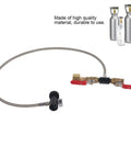 CO2 Soda Maker Refill Adapter Kit With 36 Inch Hose, G1/2 Connector, Handles Up To 3000 PSI, for soda systems with visible cylinders