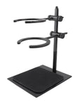 Premium 6 Piece Manual Brewing Station Featuring Rock Solid Aluminum Alloy Stand with adjustable arms for different cup sizes.