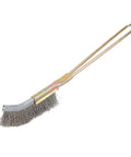 Ergonomic Bonsai Brush With Curved Or Straight Head Pipe Bend Pro Grade Rustproof Steel Garden Tool For All Skill Levels Non Toxic Finish Easy Grip Handle Essential Cleaning And Shaping Tool For Bonsai Enthusiasts And Beginners, curved steel head