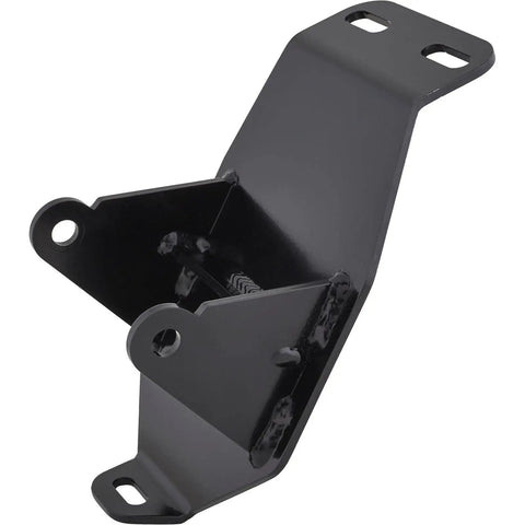 Hella Strong Steel LS Swap Motor Mounts For 67 To 72 Chevy C10 Pickup detailed view showcasing black powder coated 7g steel material.