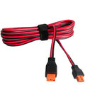 Top Shelf XT60i Extension Cable Male To Female 12 Awg 16 Foot Power Wire with reinforced connectors coiled for easy storage.