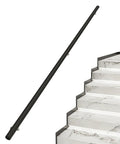 Top Shelf Wall Mounted Stair Handrail With Slick Non Slip Coating For Hella Secure Grip On Wood Stairs Deck Or Loft Railing System Built Bulletproof For Every Journey And Quick Setup mounted on marble staircase.