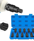 Cool 10-Piece Torx Socket Adapter Set With T20 To T70 Bits For Your 1/2 Inch Impact Wrench. case open