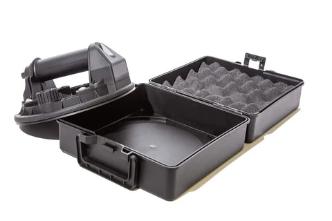 Electric Vacuum Suction Cup Lifter For Tiles Glass Doors And Drywall with open black storage case
