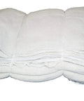 Stack of 100 New Industrial Shop Towels And White Cleaning Rags Bulk Pack Large 13x14 Inches Prewashed Preshrunk Durable White Towels