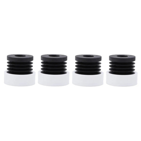 4 Piece Anti Vibration Feet And Shock Absorbing Pads For 3D Printers Pro Grade Hard Rubber And ABS Build front view