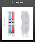 Side and front view of Lever Push In Wire Connectors 10 Pack Quick Connect Splice Connectors, dimensions labeled at 39.2mm and 14.6mm.