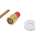 Pro Grade TIG Gas Lens Kit For WP9 WP20 WP25 Torch With Ceramic Nozzles and Copper Electrode Holder