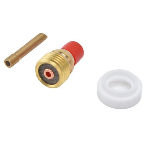 Pro Grade TIG Gas Lens Kit For WP9 WP20 WP25 Torch With Ceramic Nozzles and Copper Electrode Holder