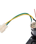 Close-up of 2 Pack RS12V390 12V High Speed Electric Motors For Kids Ride On Cars Replacement Drive Engines showing wiring and connector