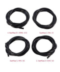 Gas Fuel Line Hose Kit For 2 Cycle Small Engines Includes Four Feet Of Each Black Line In Four ID X OD Sizes Plus Fuel Filter Primer Bulb
