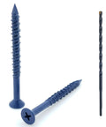 100 Pack Three Sixteenth Inch By One And Three Quarter Inch Flat Head Phillips Diamond Tip Concrete Screws with drill bit