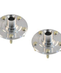 Front Wheel Hub Assembly Pair For Mitsubishi Lancer 2004 And Outlander 2003 2006 MR519923 930352 Left Right Replacement Kit With Easy Bolt On Install Now, showing two metallic hubs with bolt-on design