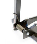Close-up of the spring mechanism on the Rakk Bike Storage Rack Freestanding Floor Bicycle Stand For Small Spaces Ideal For Apartments.