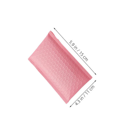 Pink Bubble Padded Mailers Self Seal Envelopes 100 Pack For Jewelry And Makeup Supplies Waterproof Shipping Bags 5.9x4.3 inches