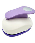 3 Inch Circle Punch For Paper Crafting Large 75mm Hole Punch For Cardstock Scrapbooks Greeting Cards Gift Wrapping And DIY Projects In Purple And White