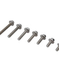70 Piece M5 Stainless Steel Bolts Kit With 7 Lengths 10 12 16 20 25 30 40 Millimeters Hex Socket Head Cap Flange Fasteners For Home Appliance Repair And Workshop Projects, assorted lengths