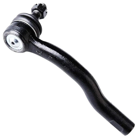 Front Strut Spring Assembly And All In One Suspension Kit With Tie Rod End Stabilizer Bar Link Control Arm And Ball Joint For Infiniti QX56 2004 Through 2010 Replacement front tie rod end, black steel, angled view