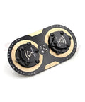 11dBi Circularly Polarized Leaf Antenna For FPV Drones RPSMA To RPSMA High Gain With 360 Degree Coverage, dual connectors visible