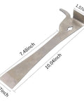 Two Piece Polished Stainless Steel Hive Scraper Tools With J Hook For Beekeeping, Built To Last Hive Hand Tool Set.