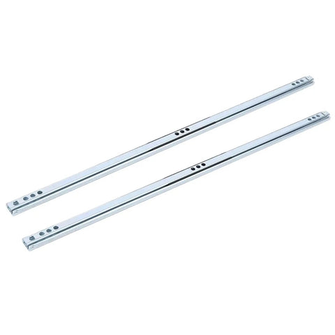 Full Extension Drawer Slides Set, 2 Pieces, 342mm 400mm 450mm Length Options, Galvanized Cold Rolled Steel, No Tool Needed Detachable Quick Release Latches For Quick Drawer Install, Smooth Gliding Access For Cabinets Closets Wardrobes.