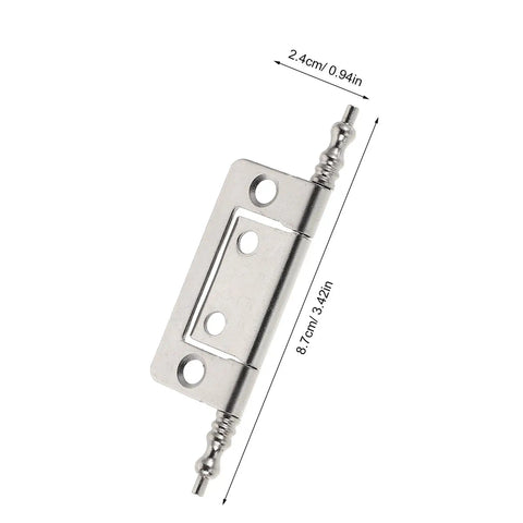 16 Piece Nickel Plated Flush Cabinet Hinges Hidden 2 Inch Door Hinges For Drawers And Wardrobes Durable Replacement