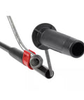 Heavy Duty Toilet Drain Snake Auger For Quick Clog Clearance With 3 Foot Flexible Steel Cable and spring-loaded auger head close-up