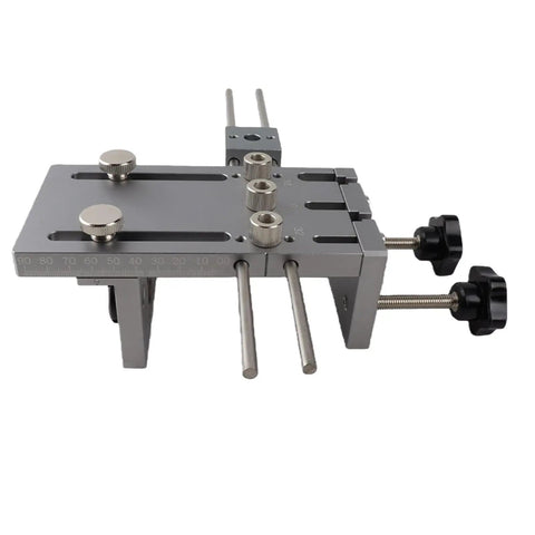 Heavy Duty Self Centering Dowelling Jig Kit For Accurate Woodworking Plus 6 8 10mm Bushings Clamp Board Side Hole Punch Tool, metal jig