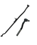 Front Outer Tie Rod And Drag Link Replacement Kit 2 Piece For A Safer Smoother Steer And Wheel Alignment DIY Friendly Your Ride Will Thank You Includes Front Lower Outer Drag Link And Outer Tie Rod, black steel Jeep parts