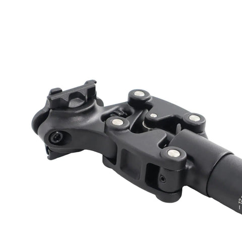 Close-up of Hydraulic Suspension Seatpost for Road Bikes And E Bikes Lightweight Aluminum Alloy 350mm showing adjustable design