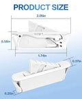 Side view of Snap In Nylon Window Sash Vent Stops For Vinyl Windows Six Pack Sash Stoppers Replacement Parts with dimensions.