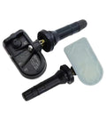 4 Pack Tire Pressure Monitoring Valve Sensor Kit With Quick Diy Hook Up And Live Temp Alerts Compatible With Byd Song Plus Dmi And Yuan Plus Ev close-up of sensors with valves.