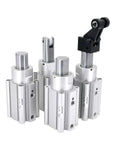 Heavy Duty Pneumatic Air Cylinder Stop Block Actuator RSDQB Series Mechanical Piston Rod for industrial automation