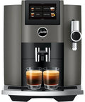 Premium Smart Automatic Coffee And Espresso Machine Featuring One Touch Brewing Sweet Foam Syrup Function That Hits Different, with two glasses of espresso.