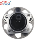 Rear Wheel Bearing And Hub Assembly 512547 Plug And Play Compatible With Toyota Corolla 2020 To 2022 And Prius 2016 To 2022 And Prius Prime 2017 To 2022 Lexus CT200h 2011 To 2017 5 Lug With ABS front view