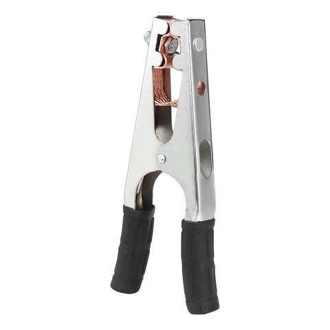 Solid Thonlai 800A Brass Welding Ground Clamp sturdy metal clip with rubber grips, ideal for safe rigging for heavy duty machine jobs.