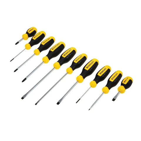 10 Piece Screwdriver Set With Magnetic Tips And Ergonomic Handles For Home Diy Projects And Quick Repairs Multi Color Pack