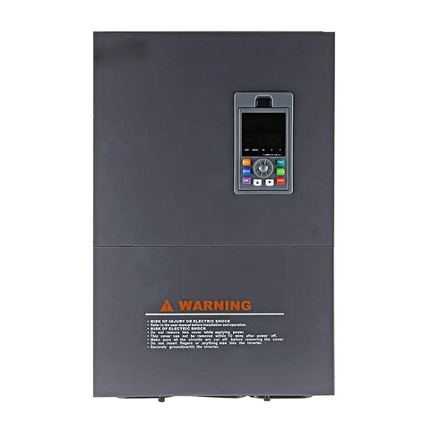 40HP 480V Three Phase VFD Inverter For 3 Phase Motors, 30kW 60A Variable Frequency Drive With Precise Speed Control, 0 To 400 Hz Output, Beefed Up Industrial AC Motor Drive, front view
