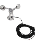 Pro Grade Wind Speed Sensor Anemometer With 8m Cable Lightweight Aluminum Alloy Build 360 Degree Wind Speed And Direction Measurement For Power Plants And Meteorology Monitoring Top Notch Performance, aluminum anemometer with 8m cable