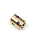 Badass One Piece Sleeve Bearing With 5Mm Inner Bore And 9Mm Outer Diameter At 12Mm Long, brass with black dots for smooth motor operation.