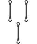 Heavy Duty Chandelier Downrod With Dual Hook And Ring, 5.7 Inch Ceiling Light Support Rod For Hanging Fixtures And Pendant Lighting Installation