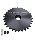 30 Tooth #50 Roller Chain Sprocket With 1-1/4 Inch Bore Hardened Steel for heavy duty industrial drive applications