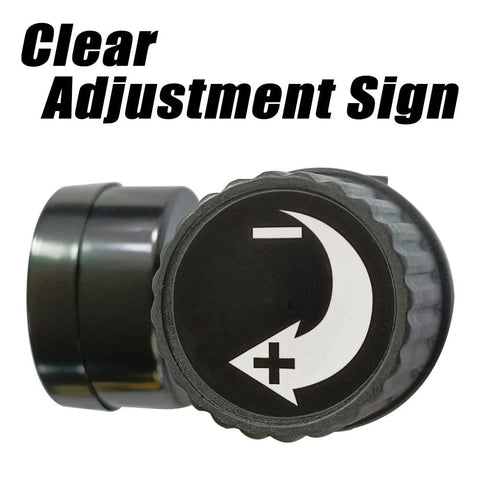 Qolekog 1/4 in NPT air pressure regulator knob for air compressor, black with plus/minus adjustment