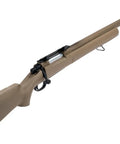 Mil Sim M24 Style Airsoft Rifle With Cycling Action Elite Scout Build Tan Fluted Barrel Rifle Only