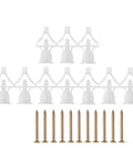 Heavy Duty Drywall Anchors Kit for Gypsum Board and Concrete Walls, Expansion Screw Tubes with Hollow Wall Plugs, 60 Pieces