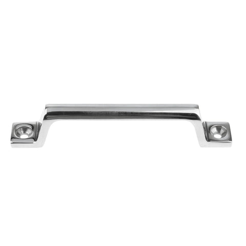 Heavy Duty 304 Stainless Steel Door Pull Handle With Bow Knobs for Cabinets and Doors, Front View