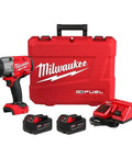 M18 Fuel 1/2 Inch High Torque Impact Wrench With Friction Ring Kit Cordless Red And Black Power Tool For Heavy Duty Fastening