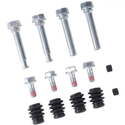 Smooth Shifting Front Brake Caliper Slider Bolt With Dust Boots Bushing Kit For Ford Fiesta MK6 MK7 2008 To 2017 Heavy Duty Guide Pin Replacement bolts and boots